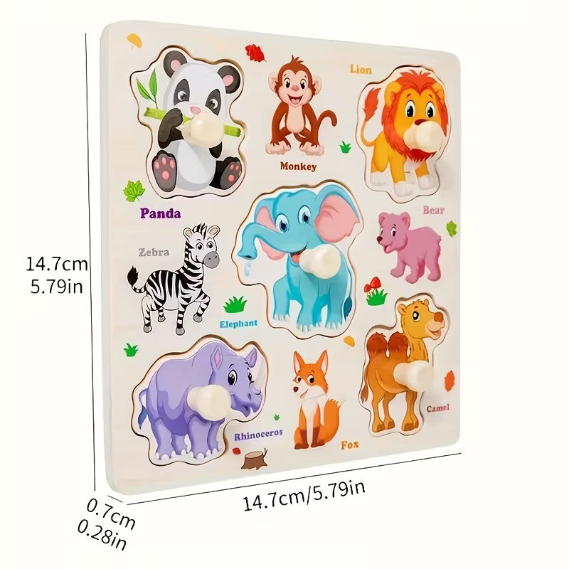 STEM Wooden Matching Puzzle Board for Kids