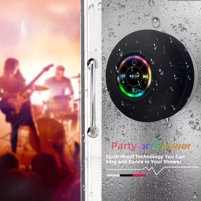 AquaBeat™ – Waterproof LED Bathroom Speaker