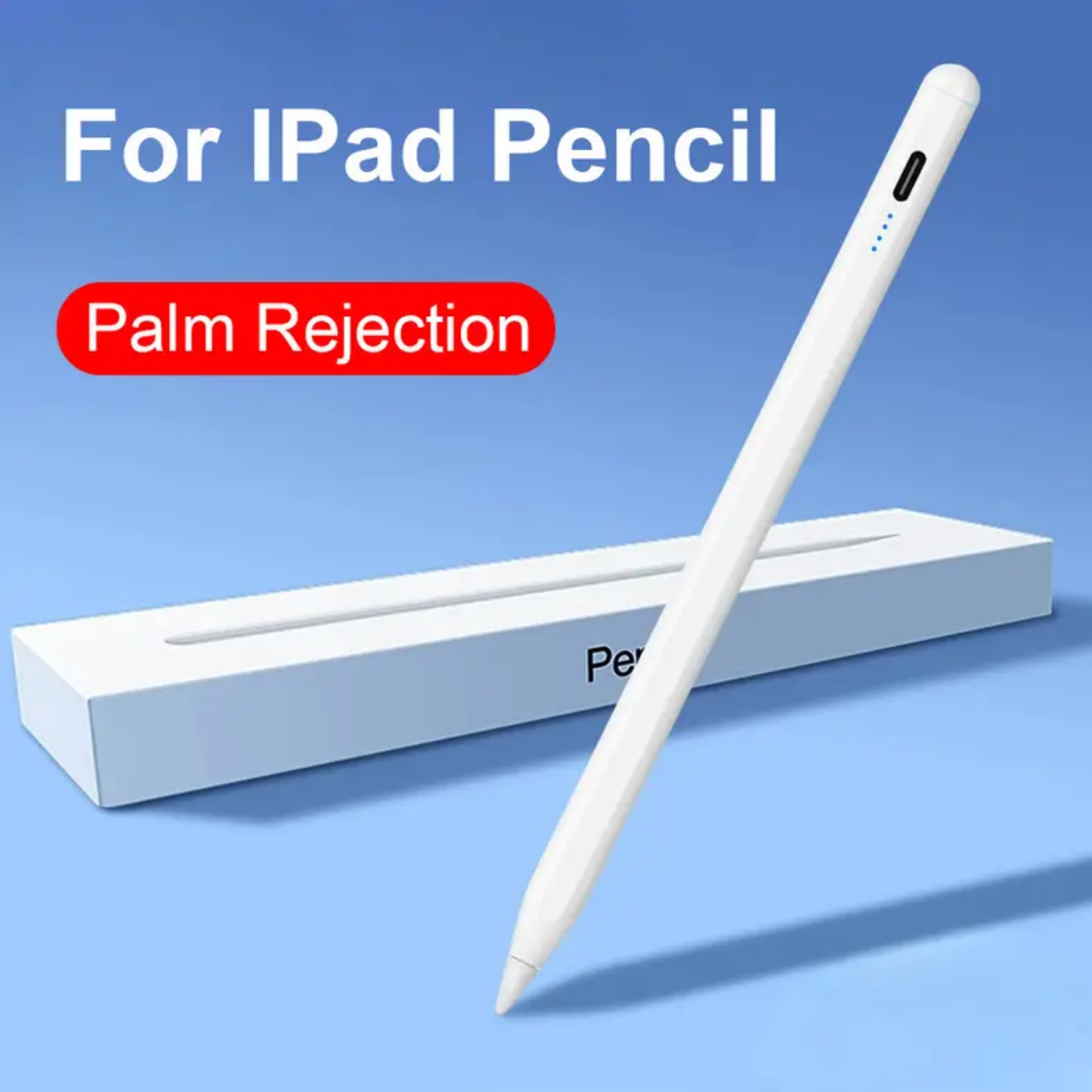 Capacitive Stylus Pen for iOS/Android Devices - High-Precision Rechargeable Touchscreen Pen for iPad, iPhone, Samsung Galaxy, Tablets & Laptops