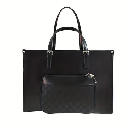LuxTote™ – Women's PU Leather Laptop Tote Bag (Fits up to 15.6")
