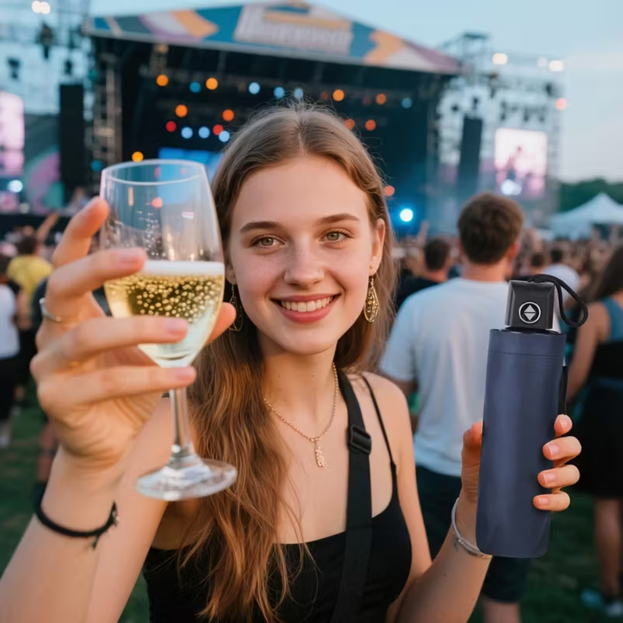 2pcs Hidden Umbrella Flask Set – 30oz Alcohol Concealment Bottles with Funnel & Spout for Beach, Festivals, Sports Events & Travel