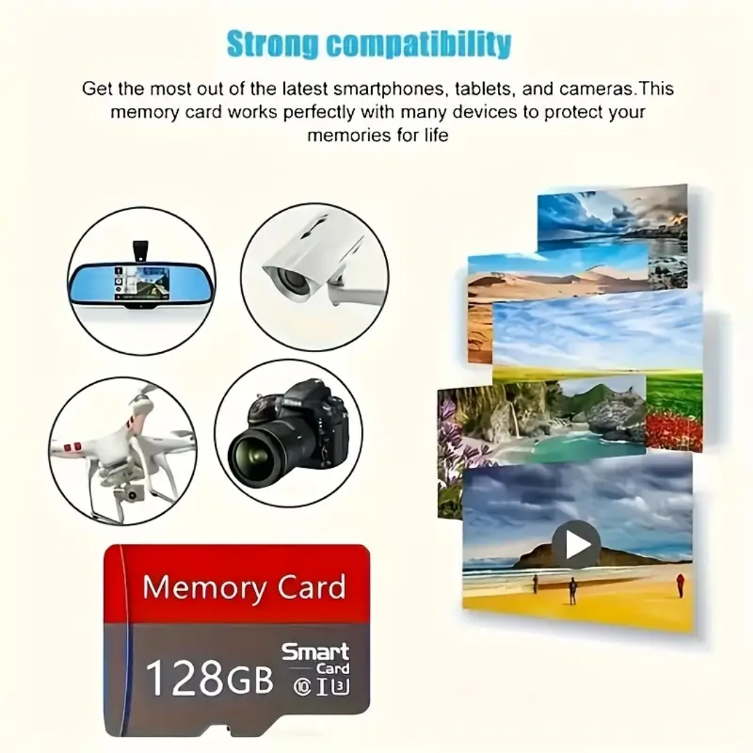 512MB Memory Card with Adapter – Class 4 High-Speed TF Card for Phones, Cameras, Tablets & More