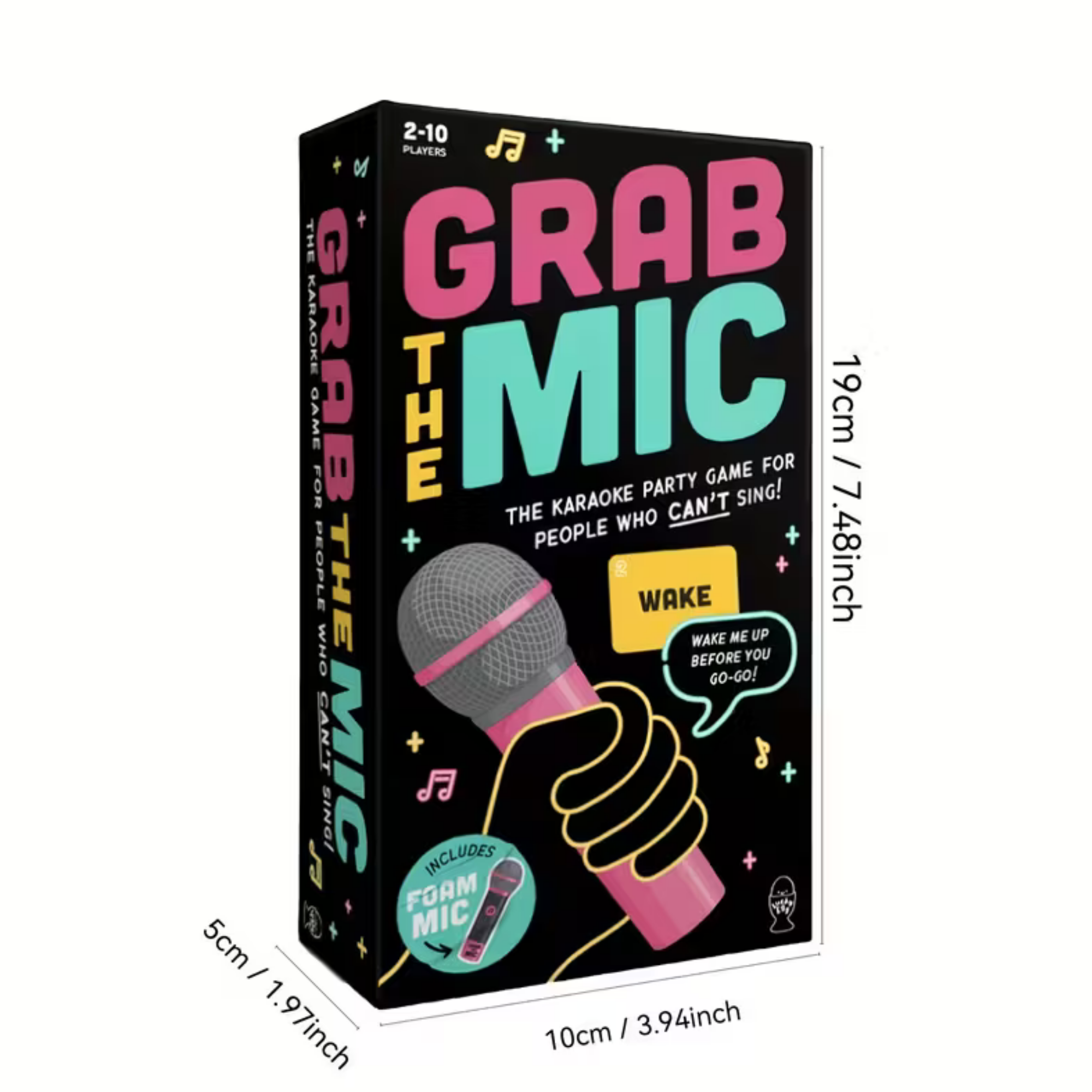 Grab the Mic Game – Fun Family & Party Lyrics Challenge for 2–10 Players (Includes 250 Cards)