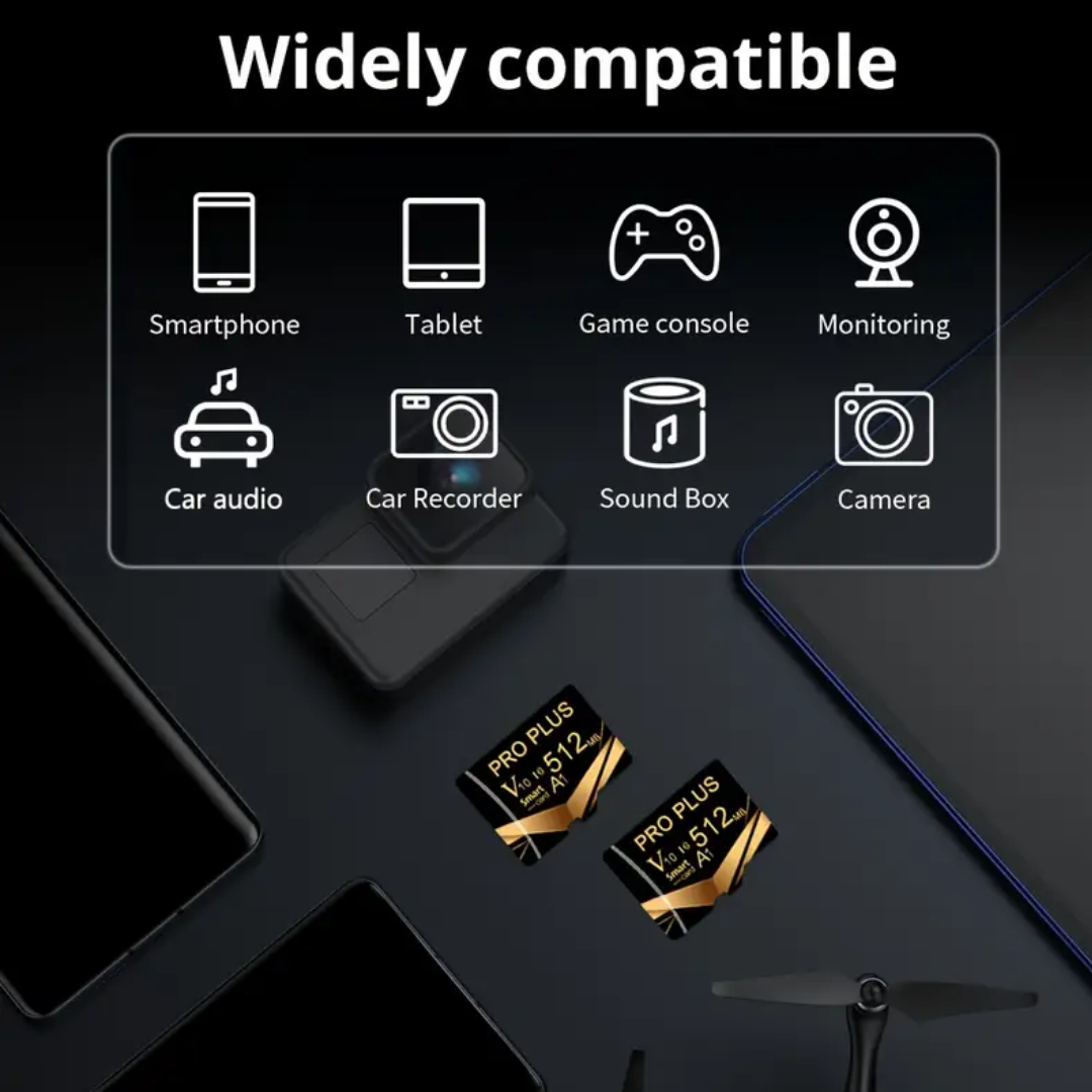 2pcs 512MB TF Memory Card – Real Capacity Flash Card for Tablets, Cameras, Phones, Laptops, Car Audio & Game Consoles