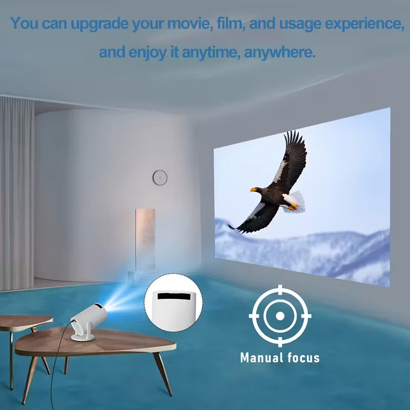 Portable Mini Projector with Smartphone Compatibility 30 Lumens Home Theater Projector USB Plug and Play LCD LED Free Display