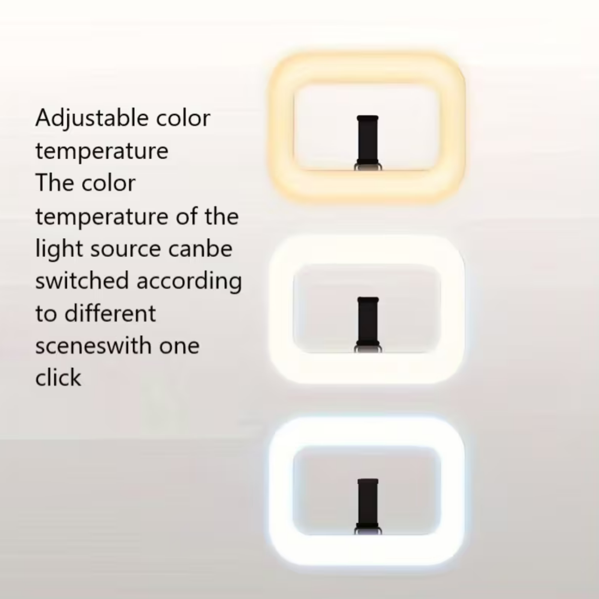 Phone Camera Stand with Light | 1500mAh Ring Fill-In Flash Selfie Kit & Handheld Video Stabilizer | Adjustable Holder for Live Streaming, Recording, Makeup & Photography