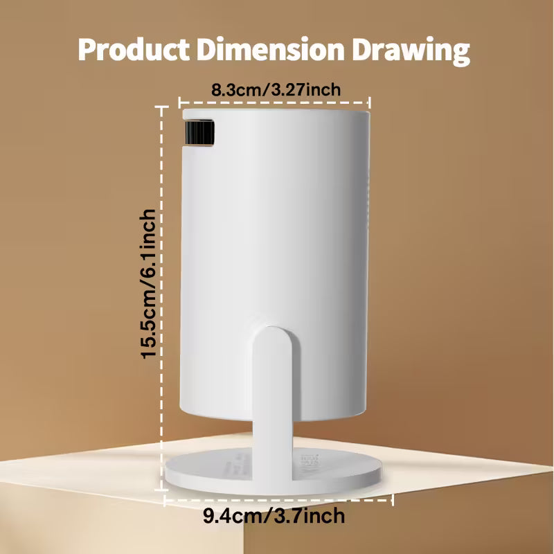 Portable Mini Projector with Smartphone Compatibility 30 Lumens Home Theater Projector USB Plug and Play LCD LED Free Display