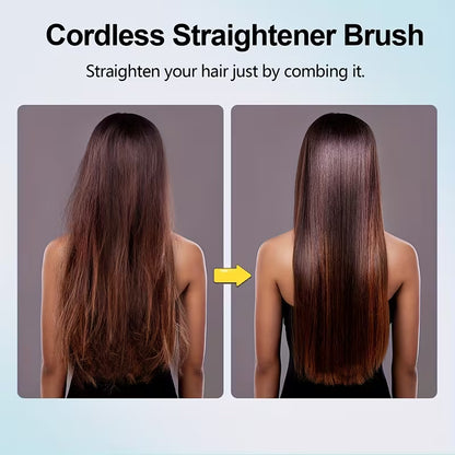 Cordless Hair Straightener Brush