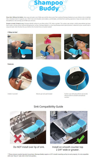 Shampoo Buddy™ – Wash Hair Effortlessly at Home, No Mess, No Strain
