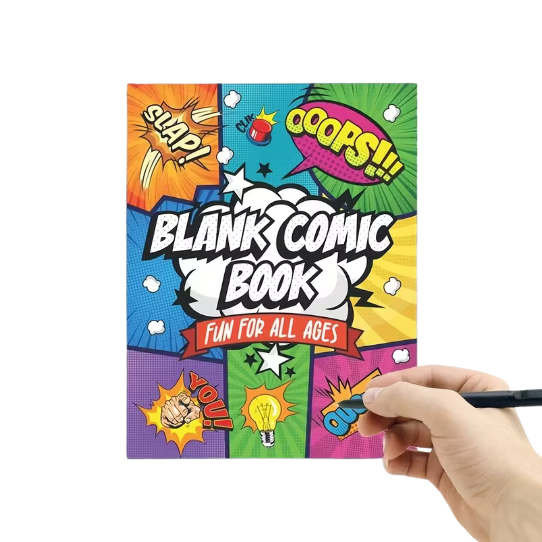 Blank Comic Creation Book – 24 Pages with Multiple Templates for Kids & Adults | DIY Comic Drawing Book to Create Your Own Adventure Stories