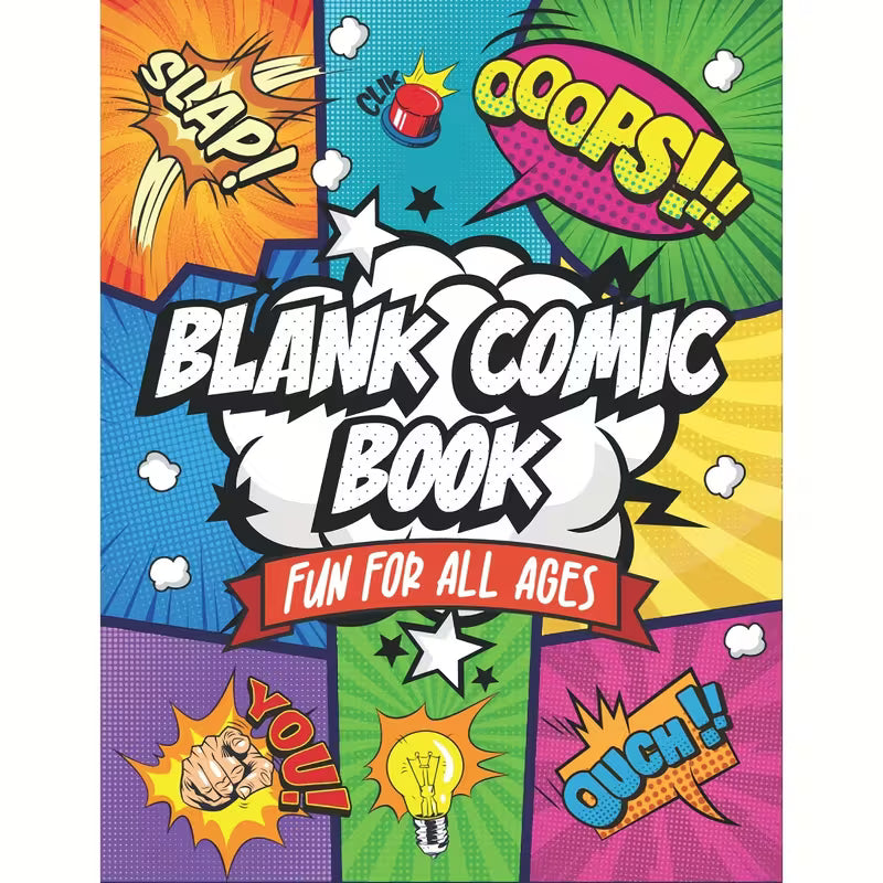 Blank Comic Creation Book – 24 Pages with Multiple Templates for Kids & Adults | DIY Comic Drawing Book to Create Your Own Adventure Stories