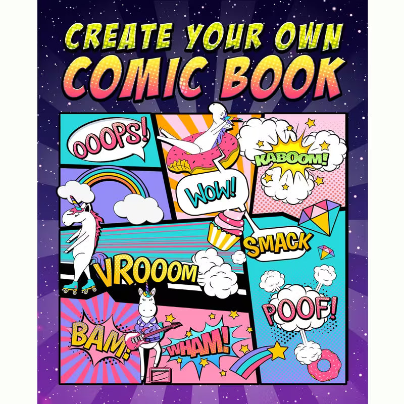 Blank Comic Creation Book – 24 Pages of Comic Strip Templates for Teens & Adults | Create Your Own Adventure Story, Boost Creativity & Enjoy Drawing